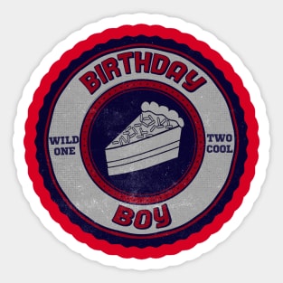 birthday boy cake slice Sticker